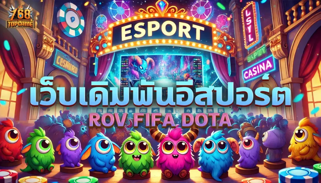 ถ่ายทอดสดการแข่งขัน E-sport เว็บเดิมพัน 168Topgame, พนัน ROV ออนไลน์